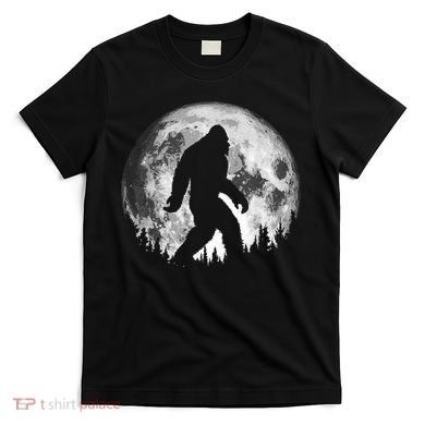 Bigfoot Night Stroll! Cool Full Moon & Trees Sasquatch T-Shirt