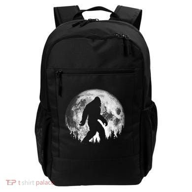 Bigfoot Night Stroll! Cool Full Moon & Trees Sasquatch Backpack