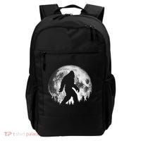 Bigfoot Night Stroll! Cool Full Moon & Trees Sasquatch Backpack thumb 0
