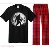 Bigfoot Night Stroll! Cool Full Moon & Trees Sasquatch Pajama Set thumb 0