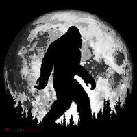 Bigfoot Night Stroll! Cool Full Moon & Trees Sasquatch Women's Hoodie thumb 2
