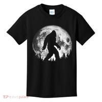 Bigfoot Night Stroll! Cool Full Moon & Trees Sasquatch Kids T-Shirt thumb 0