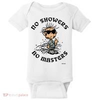 Bosssdog No Showers No Masters Baby Bodysuit thumb 0