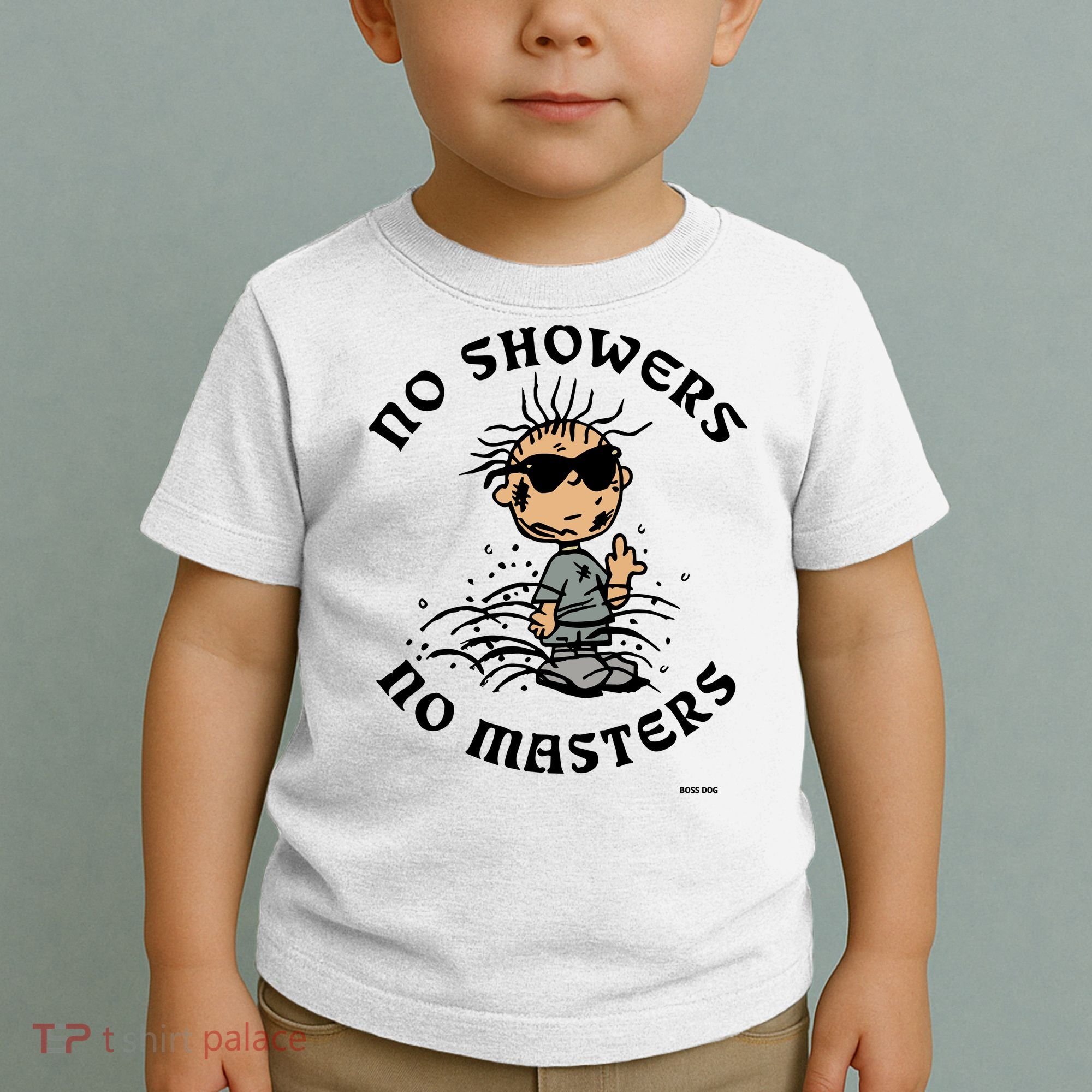 Bosssdog No Showers No Masters Toddler T-Shirt