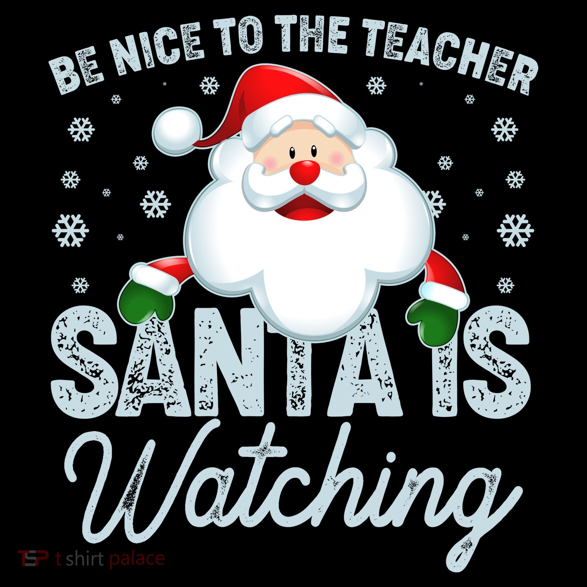 Be Nice To The Teacher Santa Is Watching Women's Tank Top