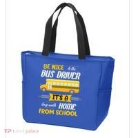 Be Nice To The Bus Driver It's A Long Walk Home From School Tote Bag thumb 3