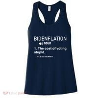 Bidenflation Noun The Cost Of Voting Stupid Women's Tank Top thumb 0