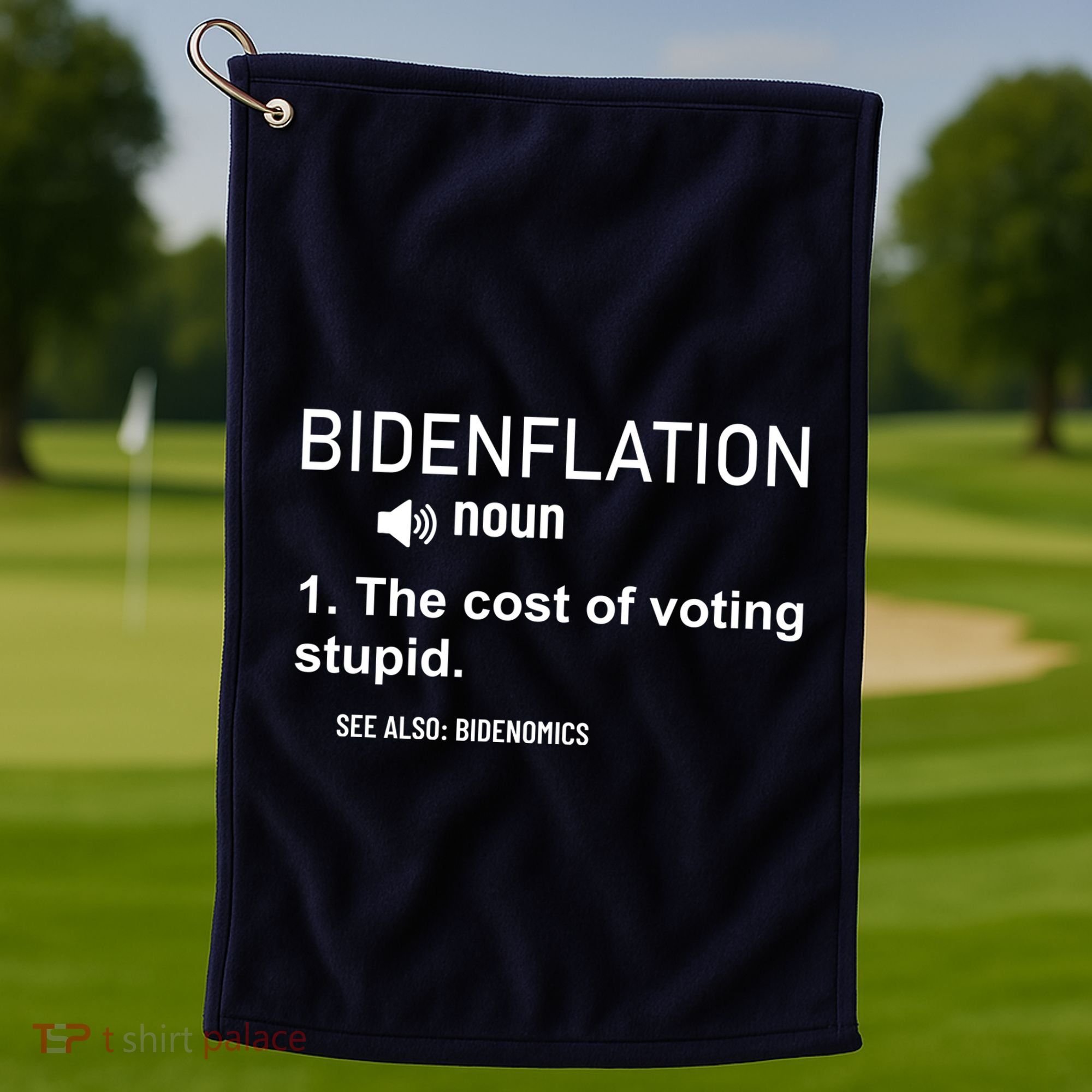 Bidenflation Noun The Cost Of Voting Stupid Golf Towel