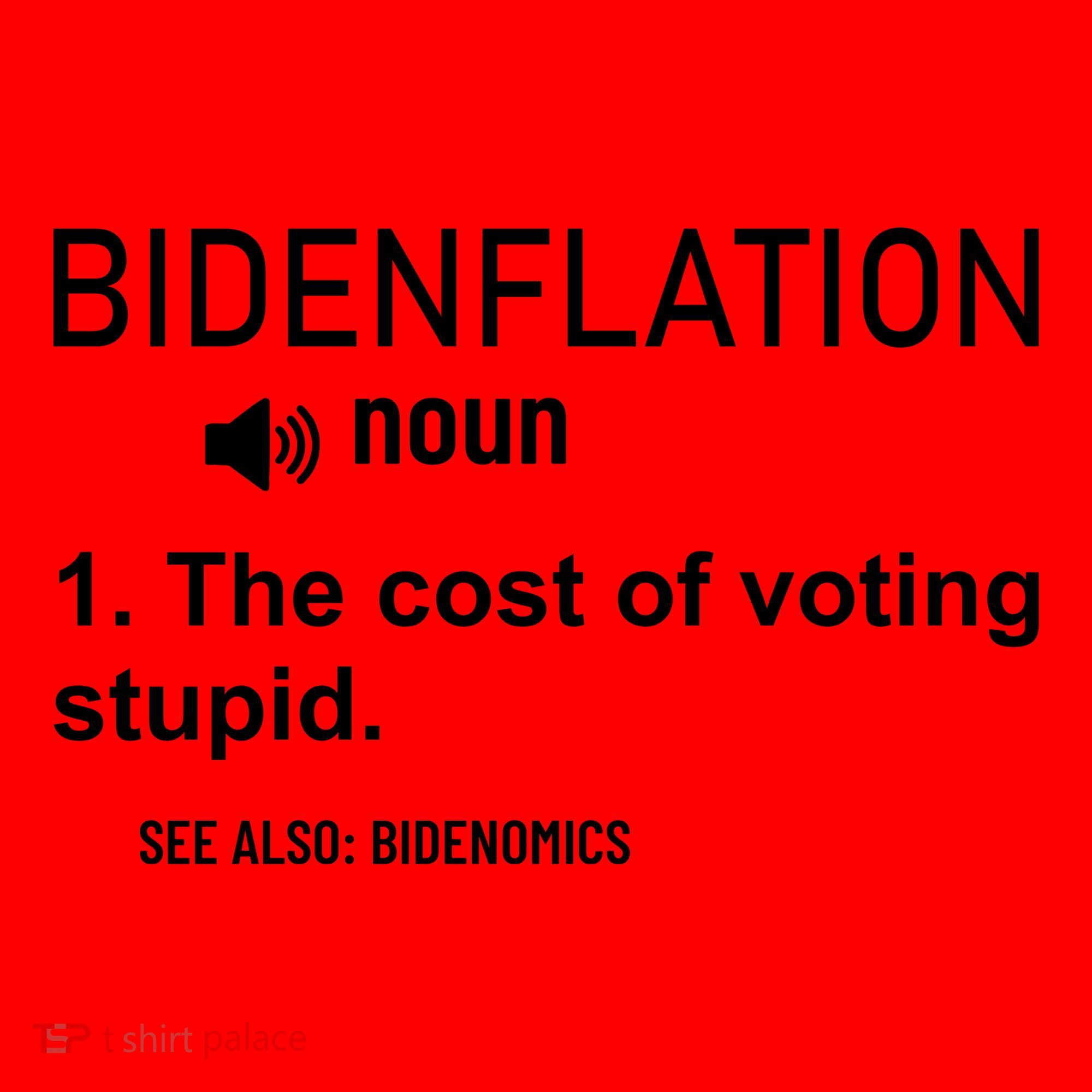 Bidenflation Noun The Cost Of Voting Stupid Santa Hat