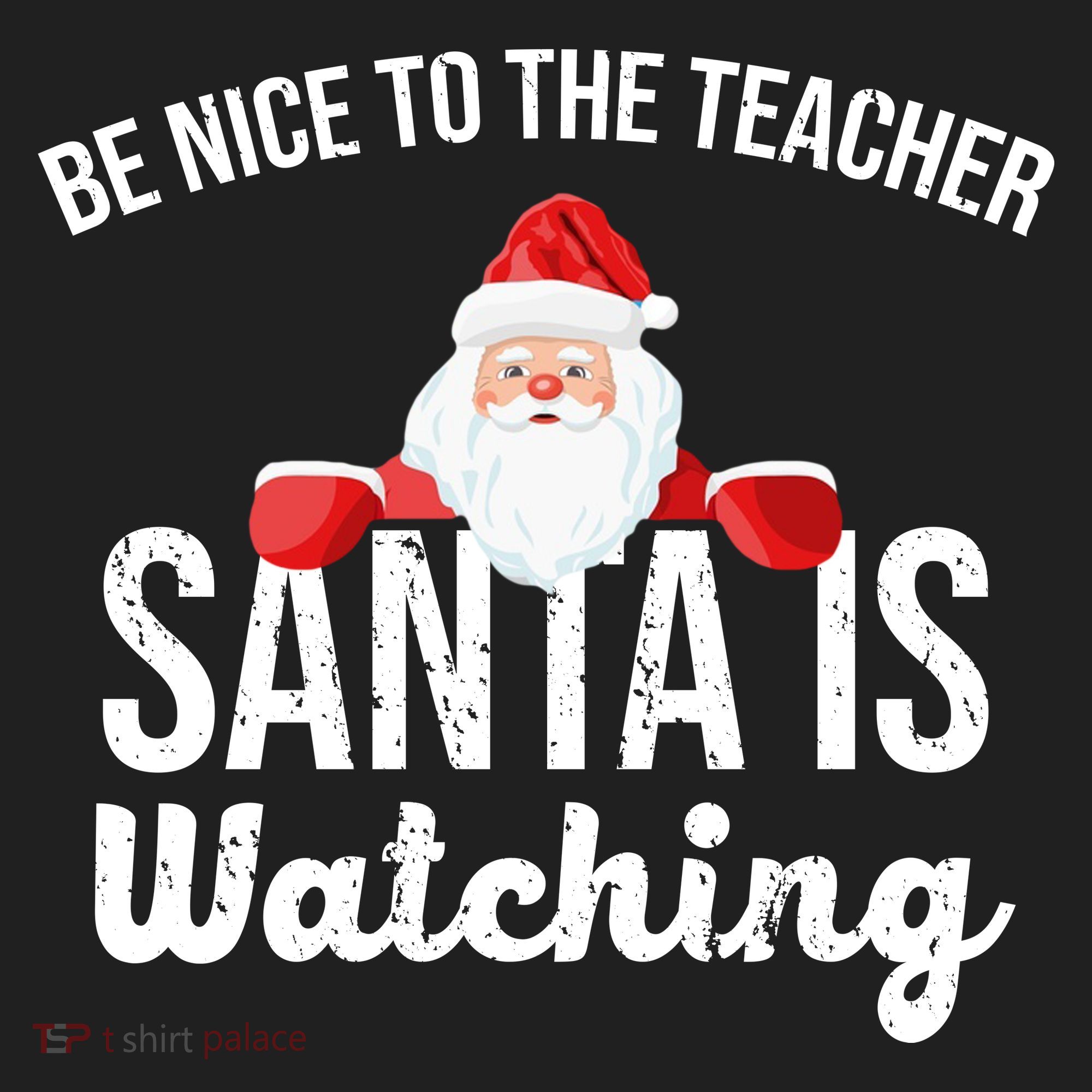 Be Nice To The Teacher Santa Is Watching Beanie