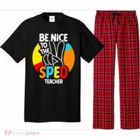 Be Nice To The Sped Teacher Awareness Special Education Cute Cool Gift Pajama Set thumb 0