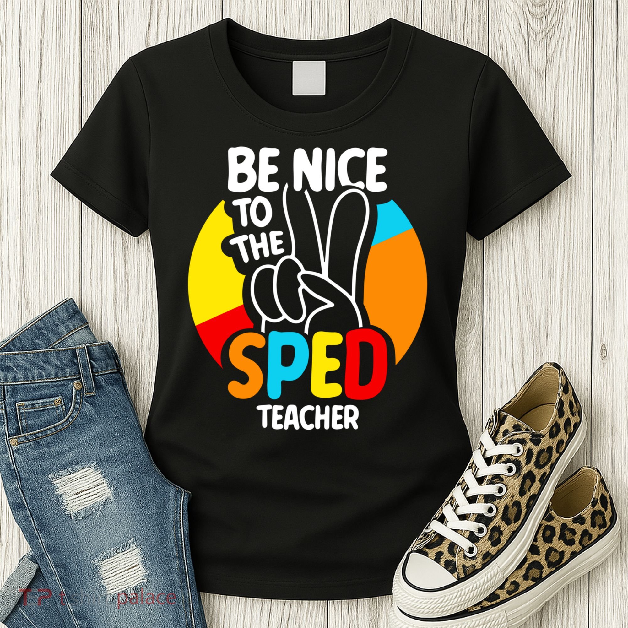 Be Nice To The Sped Teacher Awareness Special Education Cute Cool Gift Women's T-Shirt