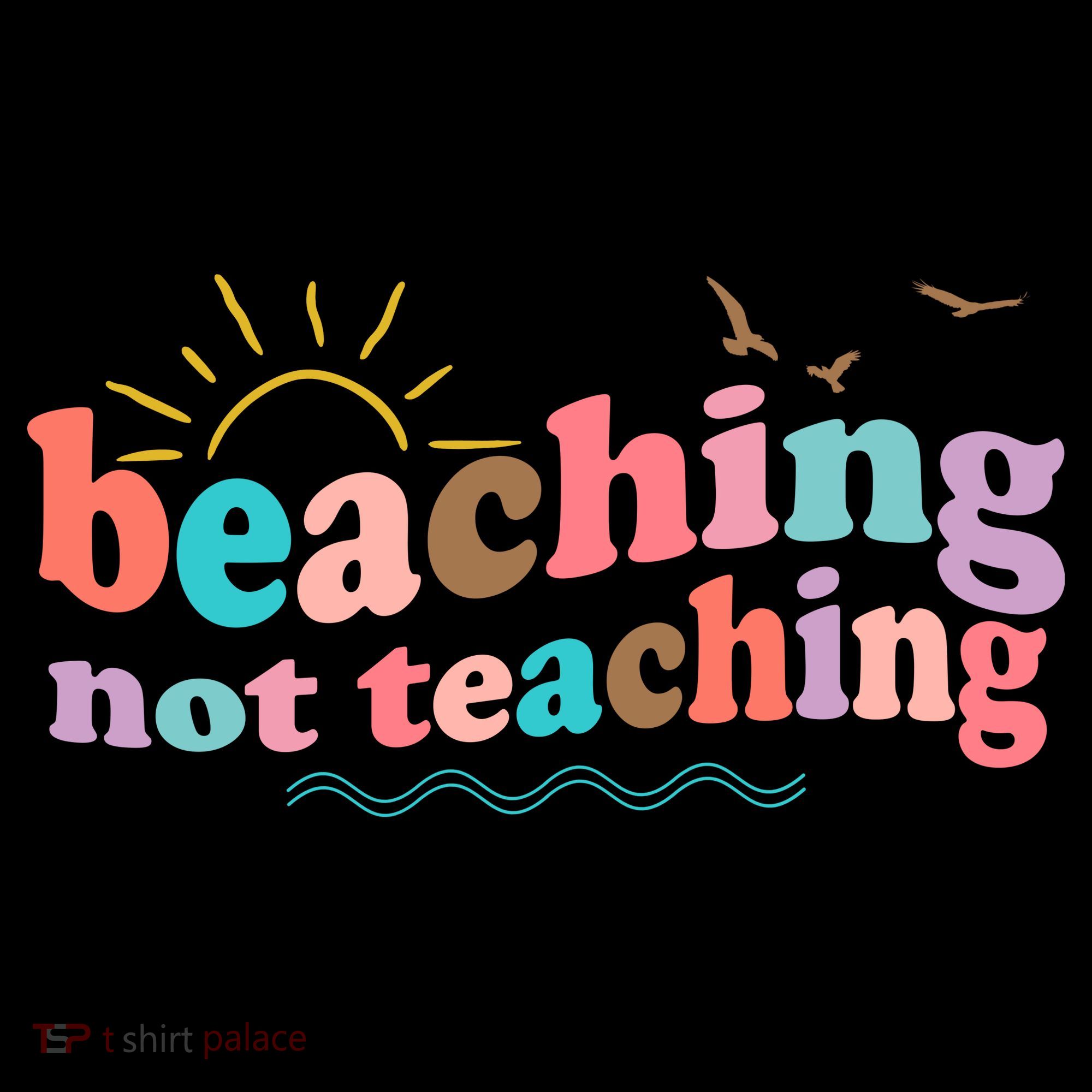 Beaching Not Teaching Summer Break Gift For Teacher Coaster