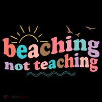 Beaching Not Teaching Summer Break Gift For Teacher Tote Bag thumb 4