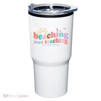 Beaching Not Teaching Summer Break Gift For Teacher Tumbler thumb 0