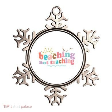 Beaching Not Teaching Summer Break Gift For Teacher Ornament