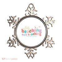 Beaching Not Teaching Summer Break Gift For Teacher Ornament thumb 0