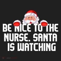 Be Nice To The Nurse Santa Is Watching Beanie thumb 2