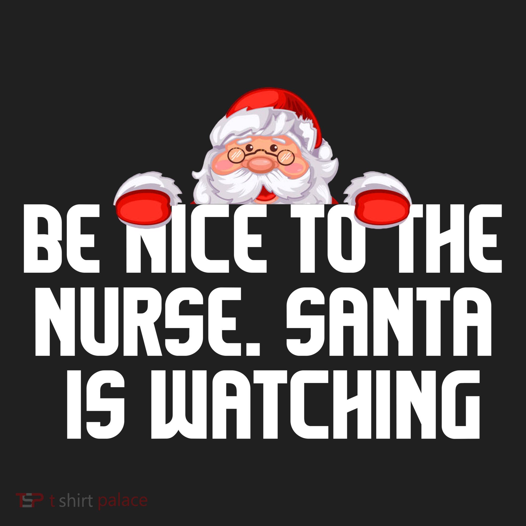 Be Nice To The Nurse Santa Is Watching Golf Towel