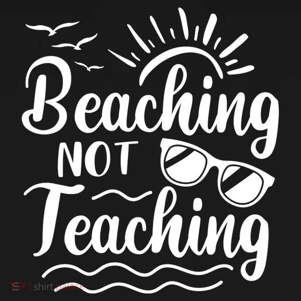 Beaching Not Teaching Summer Break Teacher Doggie Tank