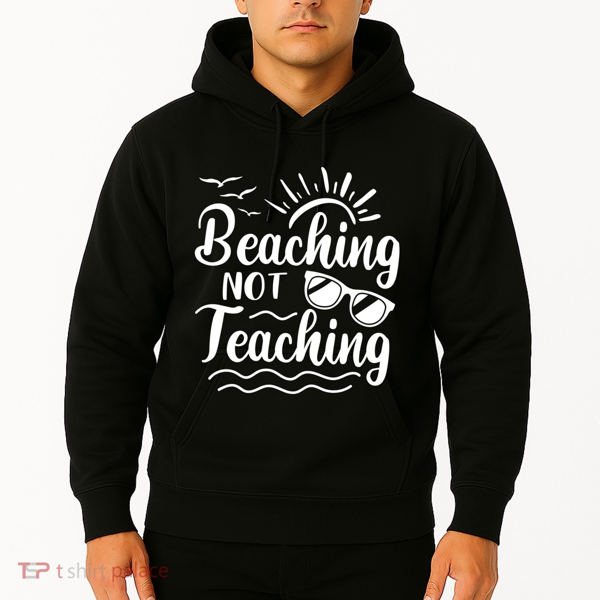 Beaching Not Teaching Summer Break Teacher Hoodie