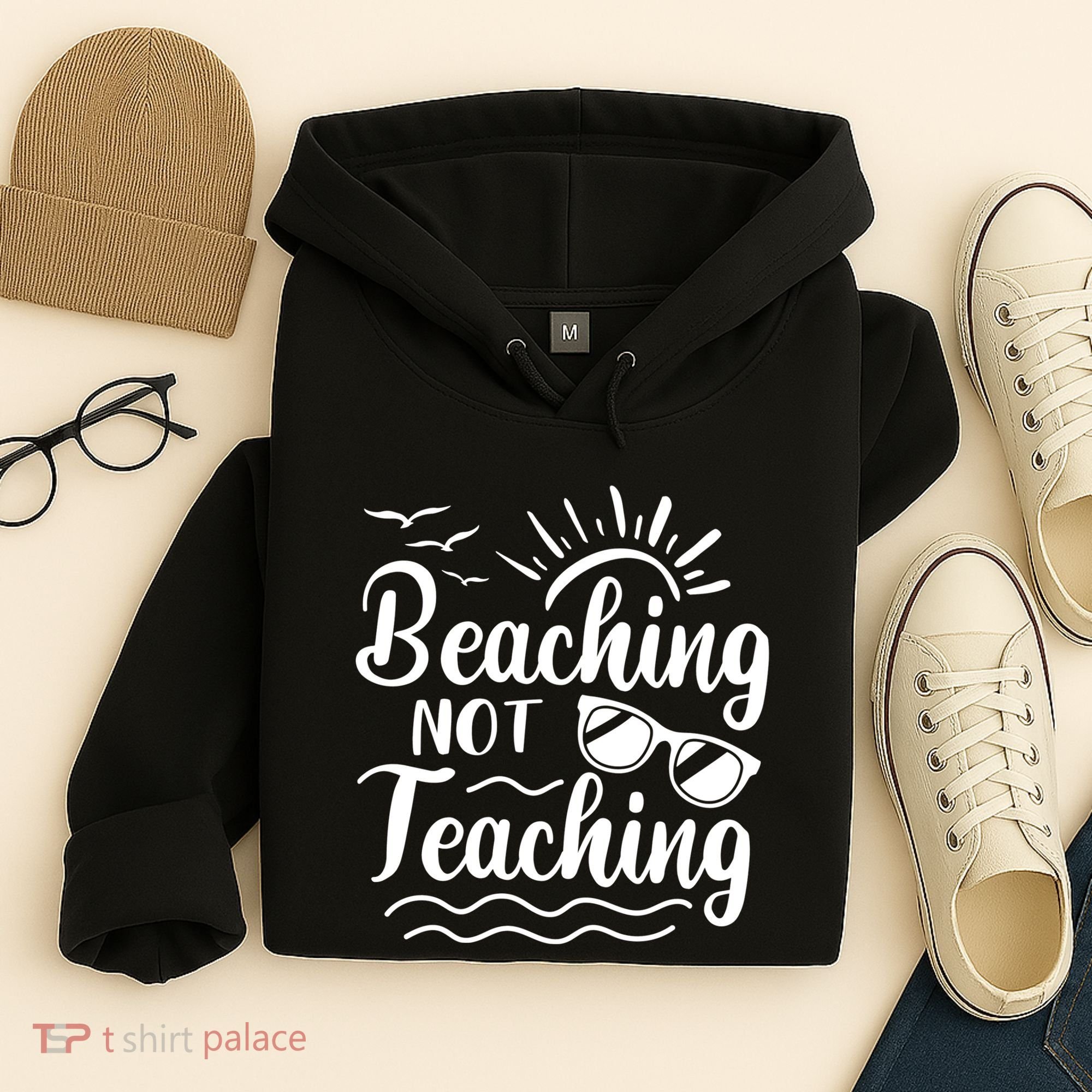 Beaching Not Teaching Summer Break Teacher Hoodie