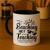 Beaching Not Teaching Summer Break Teacher Coffee Mug thumb 4