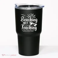 Beaching Not Teaching Summer Break Teacher Tumbler thumb 0