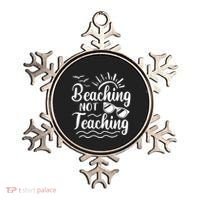 Beaching Not Teaching Summer Break Teacher Ornament thumb 0