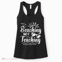 Beaching Not Teaching Summer Break Teacher Women's Tank Top thumb 0
