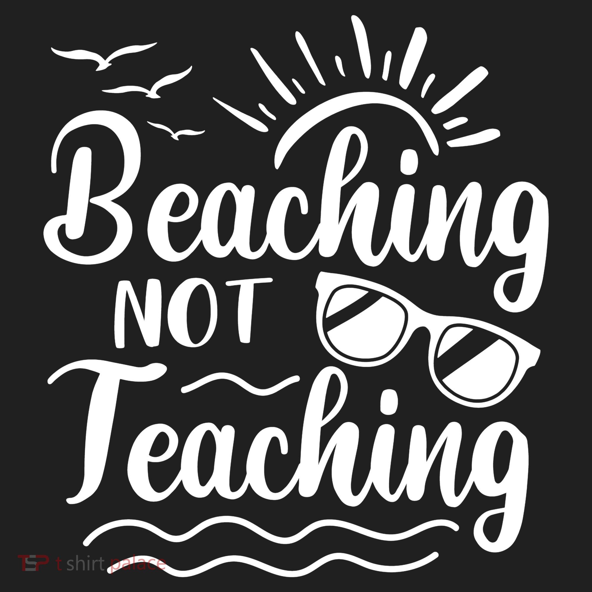 Beaching Not Teaching Summer Break Teacher Golf Towel