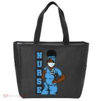 Black Nurse Uniform Face Mask Afro African Women Funny Gift Tote Bag thumb 0