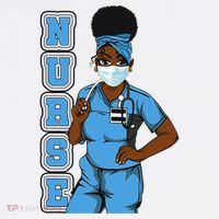 Black Nurse Uniform Face Mask Afro African Women Funny Gift Apron thumb 3