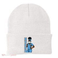 Black Nurse Uniform Face Mask Afro African Women Funny Gift Beanie thumb 0
