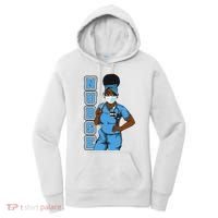 Black Nurse Uniform Face Mask Afro African Women Funny Gift Women's Hoodie thumb 0