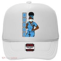 Black Nurse Uniform Face Mask Afro African Women Funny Gift Hat thumb 0