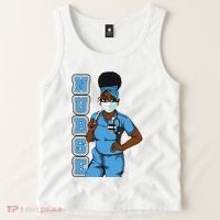 Black Nurse Uniform Face Mask Afro African Women Funny Gift Tank Top thumb 2