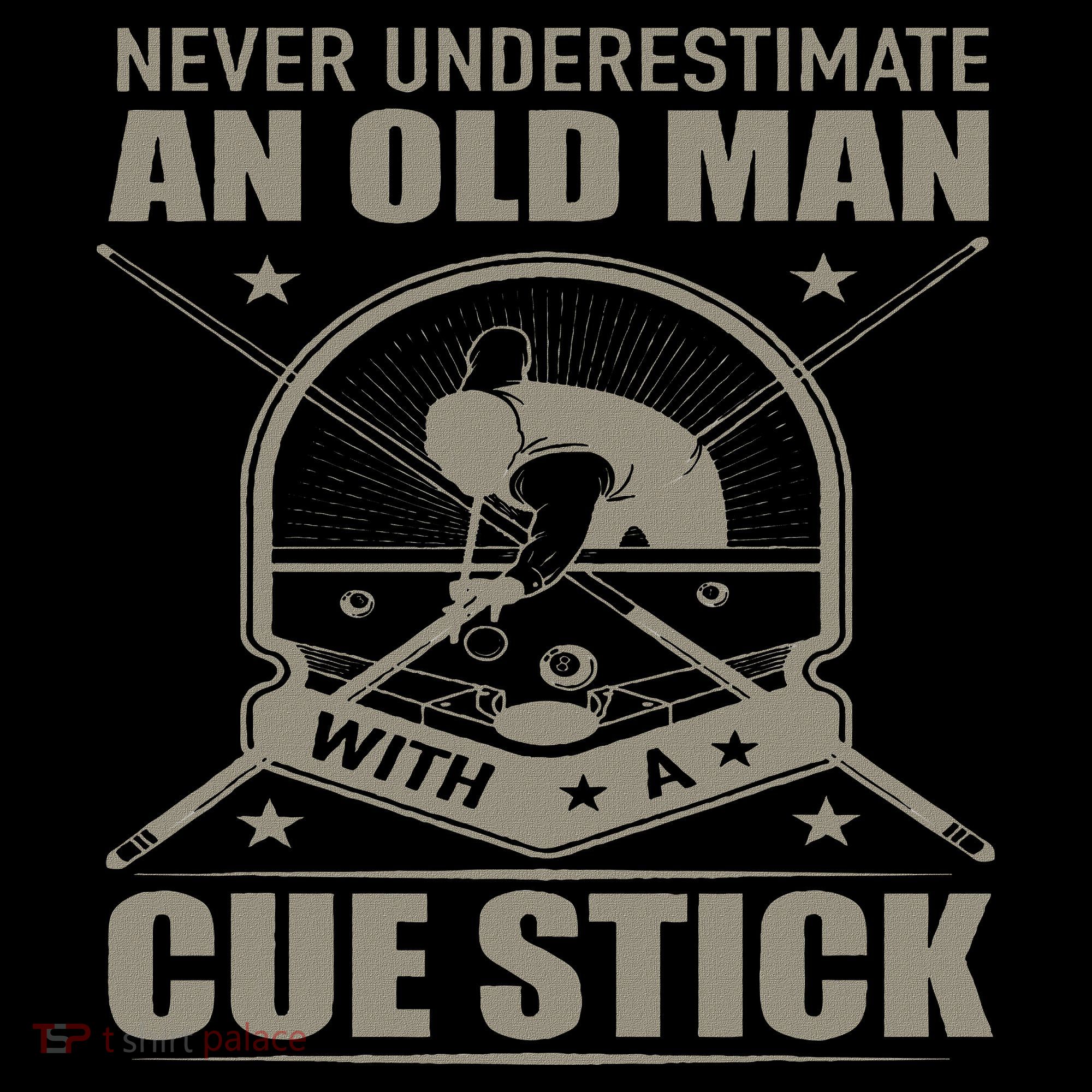 Billiard Never Underestimate An Old Man With A Cue Stick Women's Tank Top