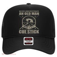 Billiard Never Underestimate An Old Man With A Cue Stick Hat thumb 0