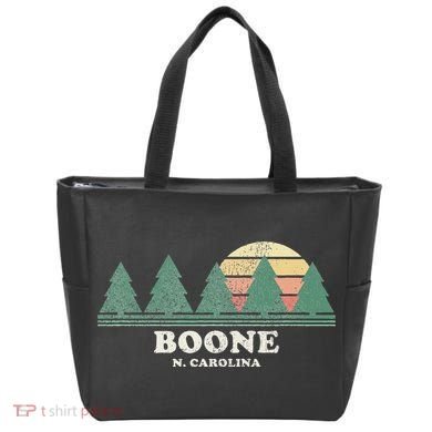 Boone Nc Vintage Throwback Retro 70s Design Tote Bag