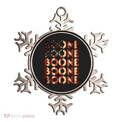 Boone Name Vintage Retro US Flag Ornament