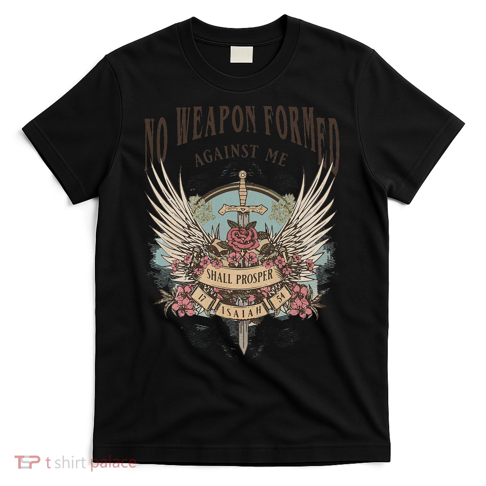 Boho No Weapon Formed Against Me Shall Prosper Christian T-Shirt