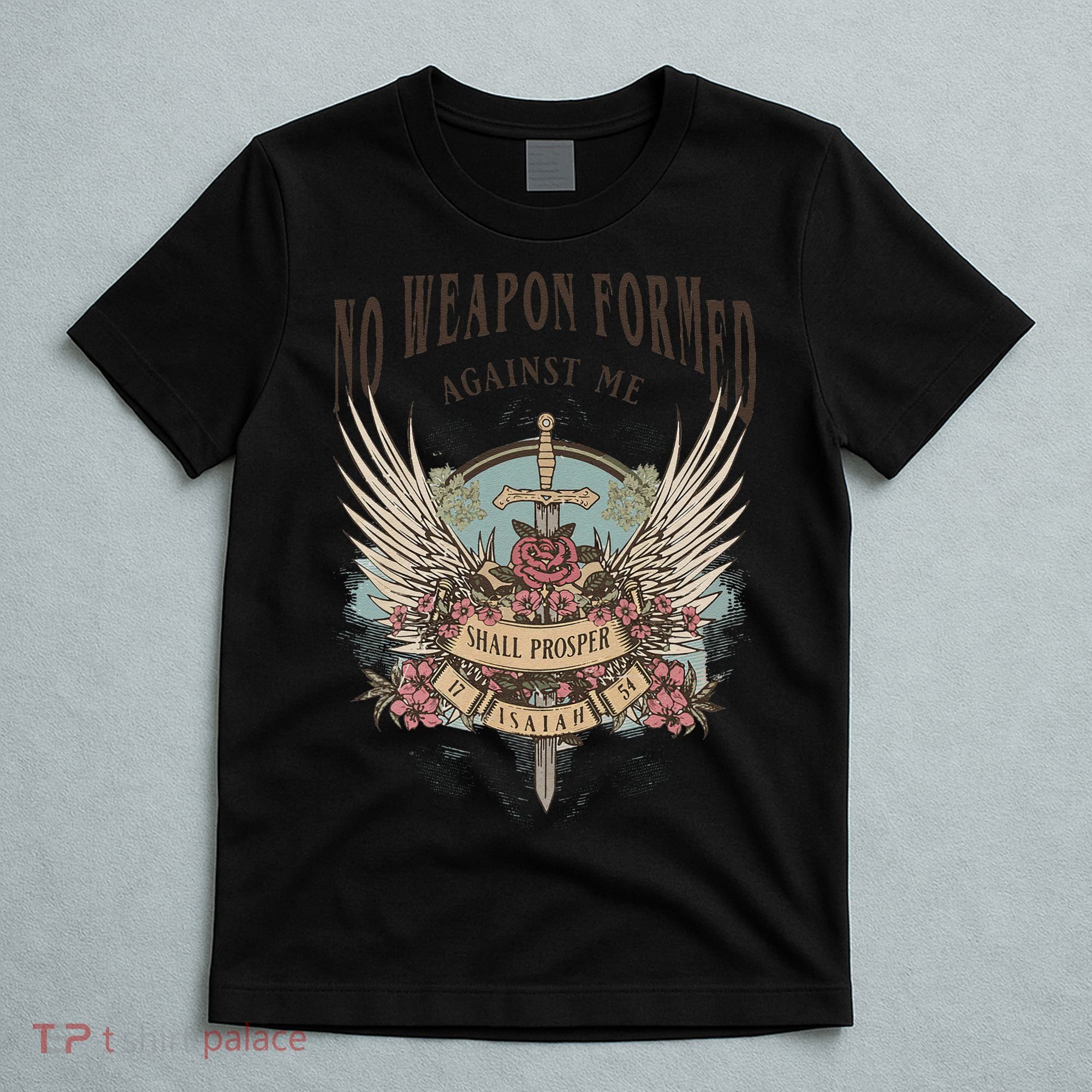 Boho No Weapon Formed Against Me Shall Prosper Christian T-Shirt