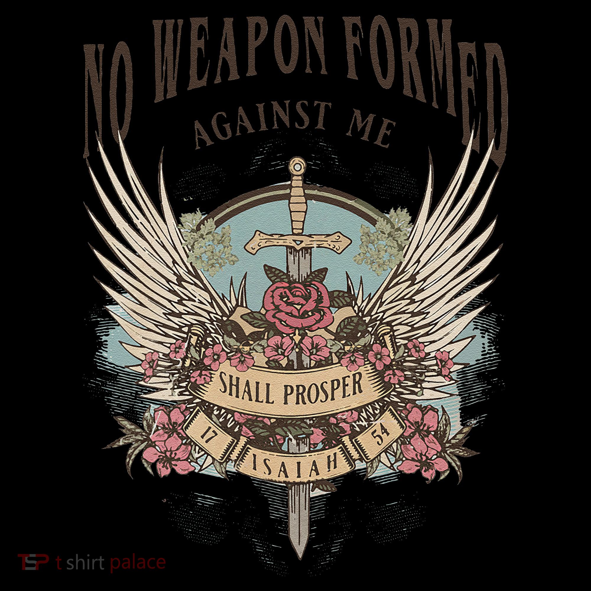 Boho No Weapon Formed Against Me Shall Prosper Christian Coaster