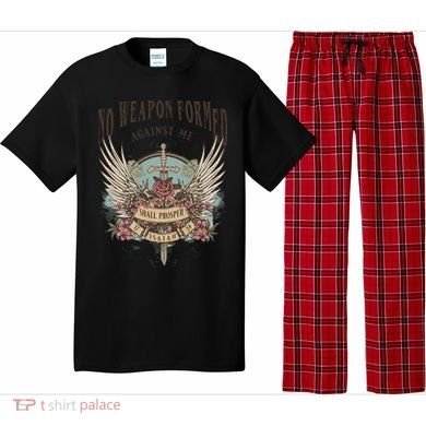 Boho No Weapon Formed Against Me Shall Prosper Christian Pajama Set
