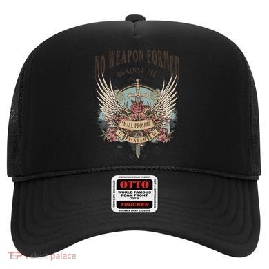 Boho No Weapon Formed Against Me Shall Prosper Christian Hat