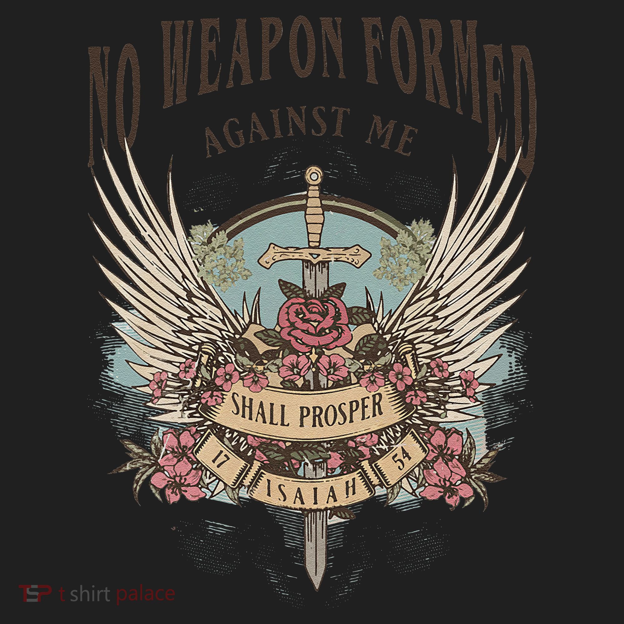 Boho No Weapon Formed Against Me Shall Prosper Christian Hat