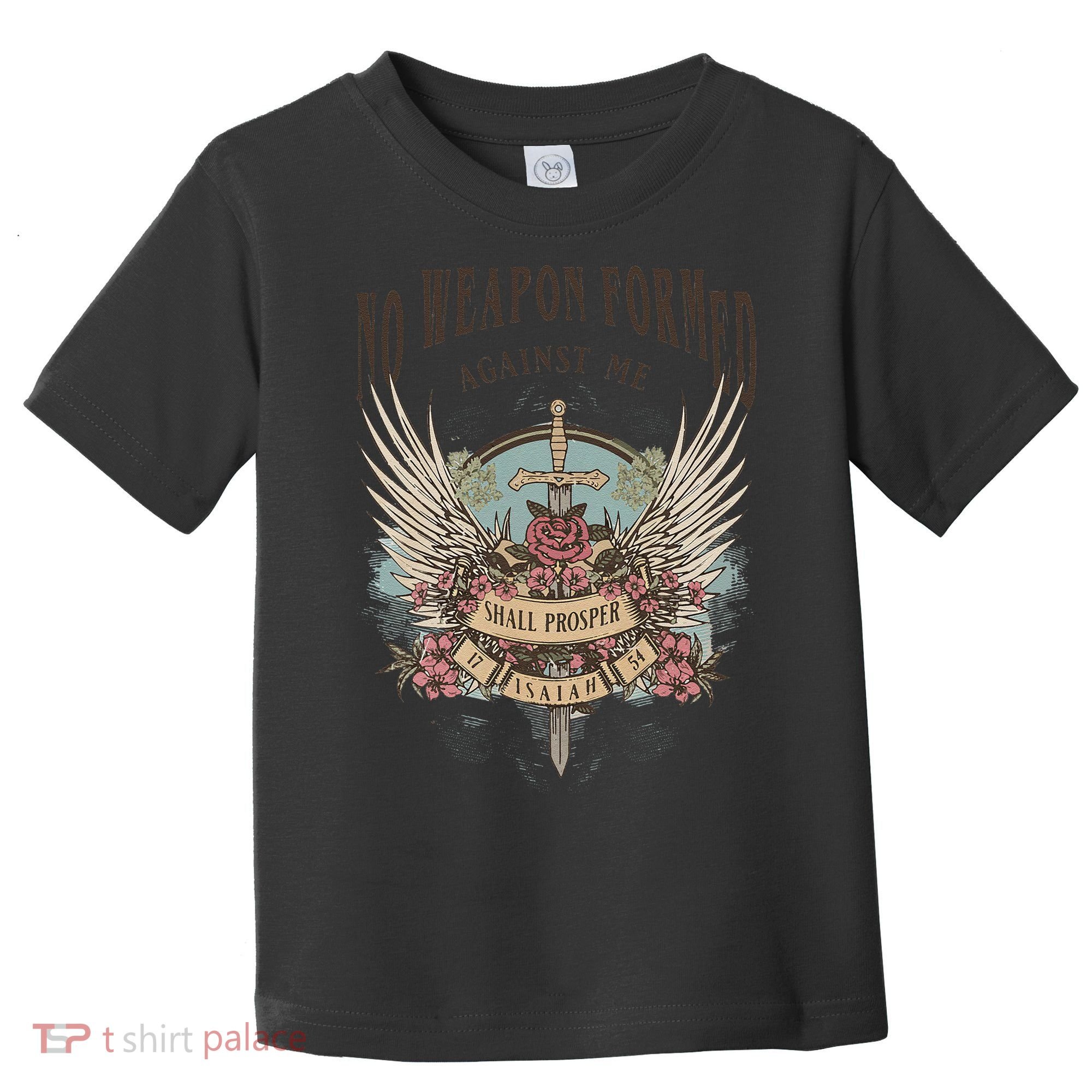 Boho No Weapon Formed Against Me Shall Prosper Christian Toddler T-Shirt