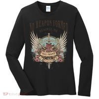 Boho No Weapon Formed Against Me Shall Prosper Christian Women's Long Sleeve Shirt thumb 0