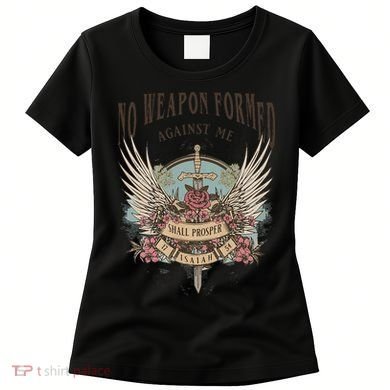Boho No Weapon Formed Against Me Shall Prosper Christian Women's T-Shirt